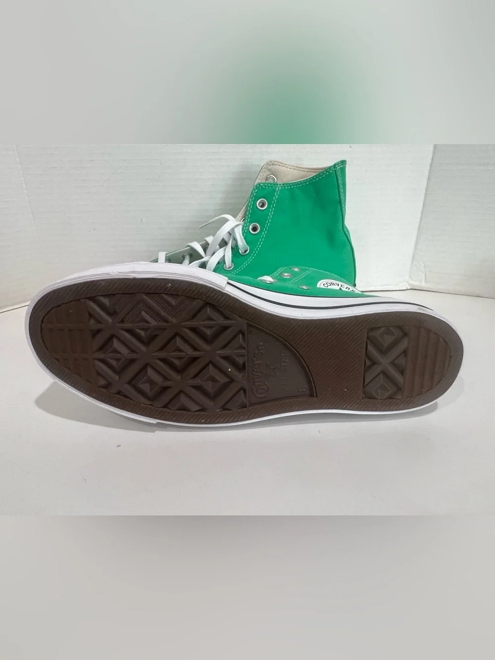 Converse Chuck Taylor All Star Hi Lift Platform Sneaker Size 8 GREEN NEW